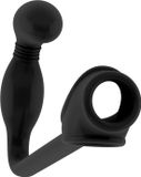 Sono No.02 Butt Plug with Cockring - Black