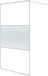 vidaXL Inloopdouchewand 115x195 cm Transparant ESG-glas Wit