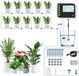 SoulBay Système d'irrigation, rechargeable, tuyau d'égouttement automatique, système d'irrigation, kit de plantes, irrigation avec minuterie et pompe de 150 cm pour jardin, balcon, intérieur, extérieur, plantes, légumes