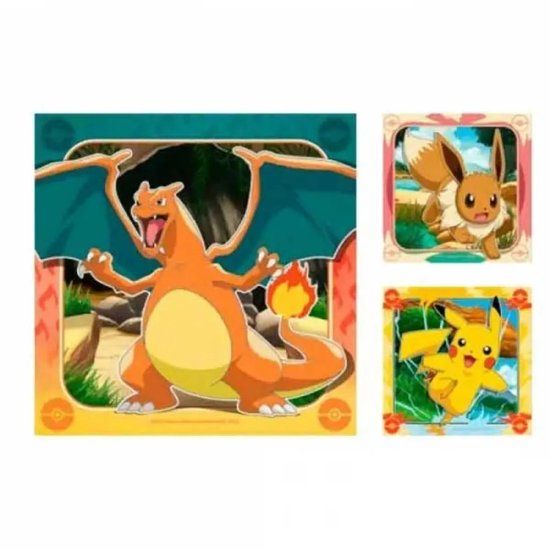 Ravensburger Pokémon-puzzel 3x49 Stukjes Veelkleurig