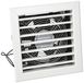La Ventilazione GCMIB1818140 open haard met elektrische ventilator, gelakt aluminium, 180 x 180 mm, wit