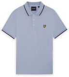 Lyle & Scott Tipped Polo Shirt Bubble Blue/Jet Black