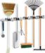 Uniqoos® Porte-balai en acier inoxydable pour montage mural avec 5 supports et 6 crochets