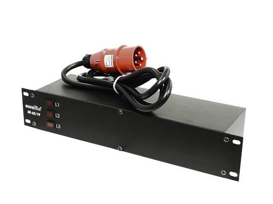 EUROLITE SB-65/19 Krachtstroom Stroomverdeler - 16A CEE