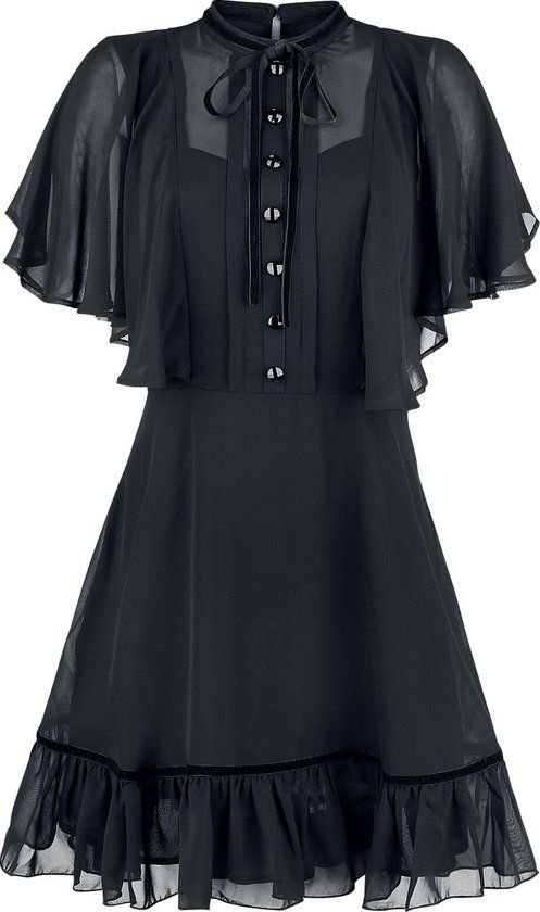 Hell Bunny Imperia Dames Mini-jurk - zwart - XS