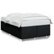 vidaXL Cadre de lit Noir Tissu 120x200 cm