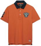 Superdry Vintage Pique Rugby Korte Mouw Poloshirt Oranje 2XL Man