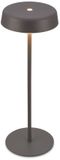 Briloner Pala – Tafellamp oplaadbaar – dimbaar – draadloos – IP44 – warm wit licht – antraciet kleur – Ø13 x 36,5 cm