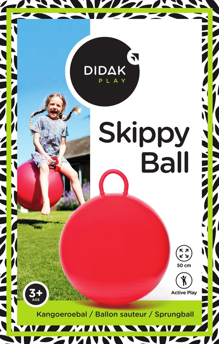 DIDAK play Kangoeroebal 50 cm - Rood - Skippybal