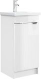 vidaXL Badkamermeubel met Wasbak Hoogglans Wit 42 x 40 x 84,5 cm