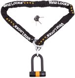 VINZ Oyu ART 4 Antidiefstalring - Antidiefstalring motor / Antidiefstalring scooter - Antidiefstalring met ketting - 150 cm