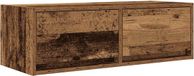vidaXL - TV-meubel - 80x31x25,5 cm - bewerkt hout - oud houtkleurig