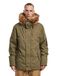 Brandit Tussenparka 'Fish Tail' bruin / kaki