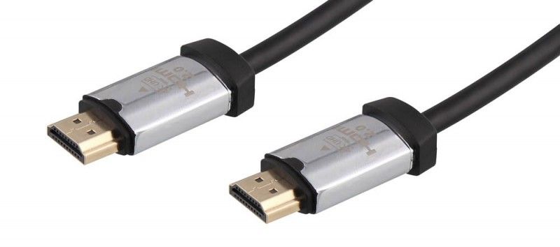 T'nB HDMI Cable 2.0 - Male/Male - 2m - Zwart/Zilver
