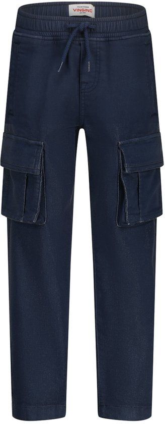 Vingino Clive Jongens Straight Leg Jeans Katoen/Polyester/Elastaan Dark Blue Maat 176
