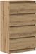 vidaXL Dressoir - 60x35x98,5 cm - Bewerkt Hout - Artisanaal Eikenkleur