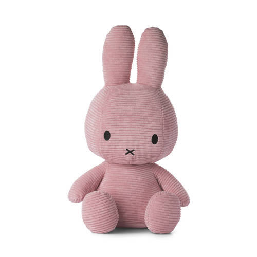 Clementoni Miffy Sitting Corduroy Bubblegum Pink knuffel 24 cm
