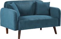en.casa 2-zitsbank Midt 132x70x80,5 cm blauw