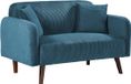 en.casa 2-zitsbank Midt 132x70x80,5 cm blauw