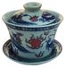 Qinghua Porselein Gaiwan Chinese Theekop met Draak en Feniks