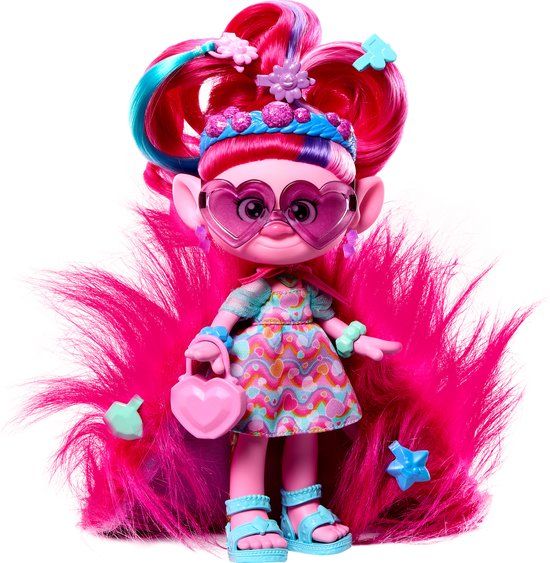 Mattel Trolls 3 Band Together Haaronthullingen - Koningin Poppy