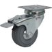 Meso Zwenkwiel rubber met rem 50mm - 40kg draagvermogen