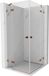 Mexen Lunar Duo cabine de douche pivotante 110 x 110 cm, transparent, or rose