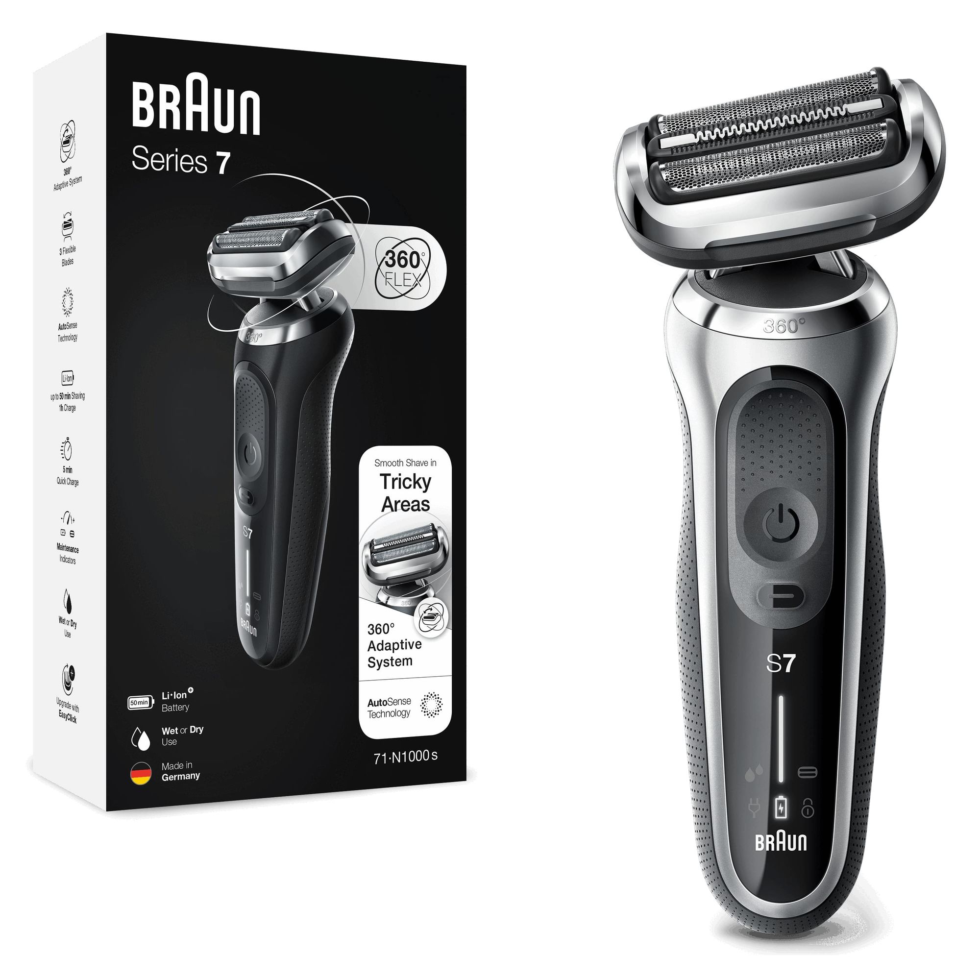 Braun Series 7 71-S1000s Scheerapparaat - Zilver