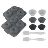 Cecotec Cecofry Sweetbake Pack Accessoires luchtfriteuse mand van siliconen, hoge kwaliteit, BPA-vrij, siliconen borstel, compatibel met luchtfriteuses van 6-8 l, anti-aanbaklaag