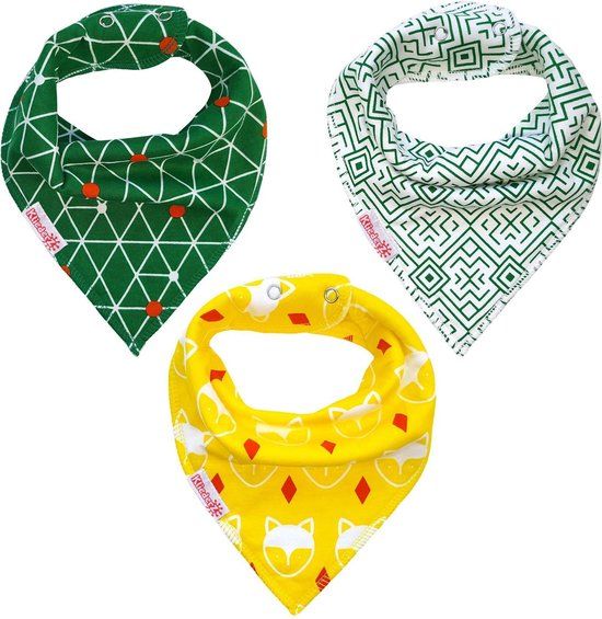King Mungo Baby Boys Bandana Bibs - 3 Pack - BB02b