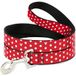 Buckle-Down Minnie Mouse, gestippeld, minisilhouet, rood/wit, 180 cm lang - 2,5 cm breed