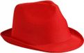 Myrtle Beach Trilby Feesthoedje - Rood - Polyester - Unisex - Volwassenen
