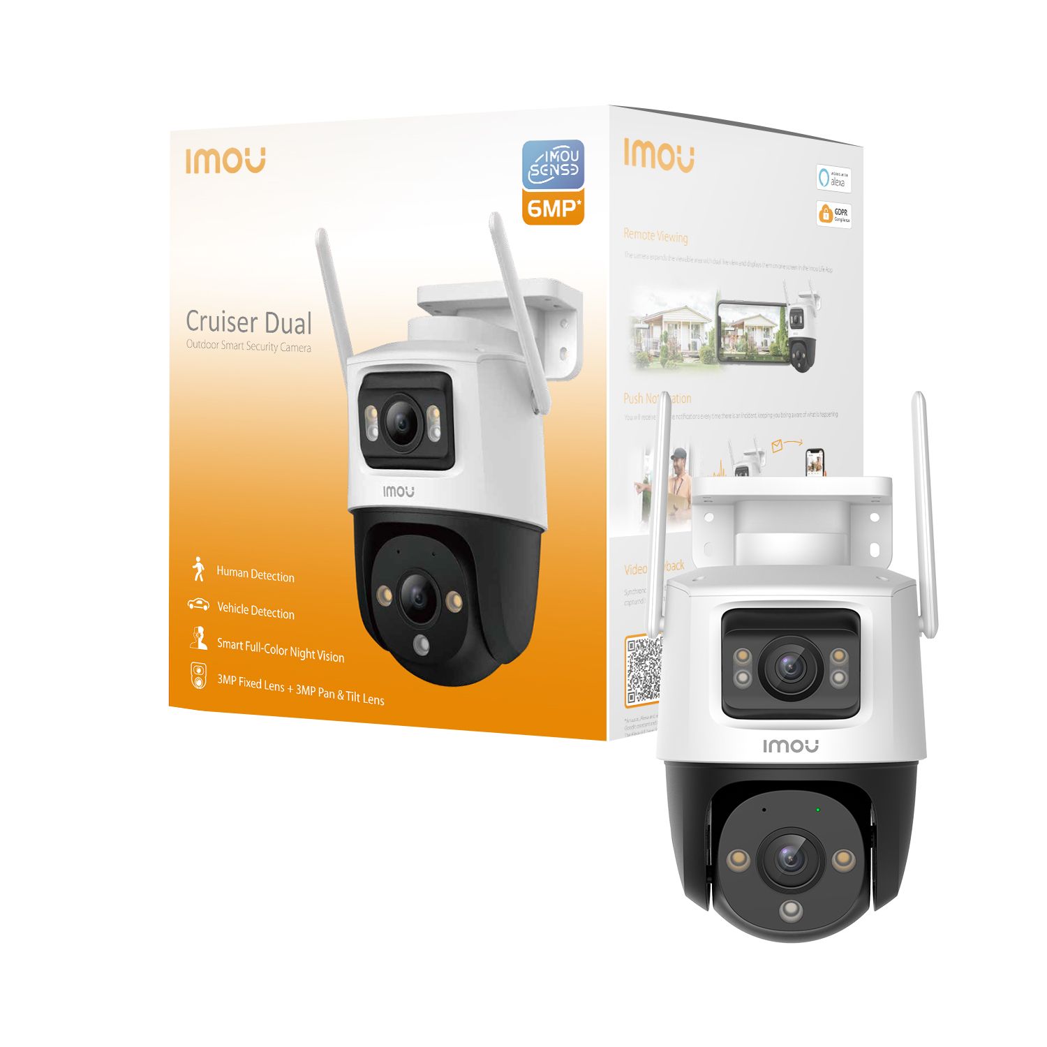 Imou Cruiser Dual 6MP Outdoor Security Camera - White