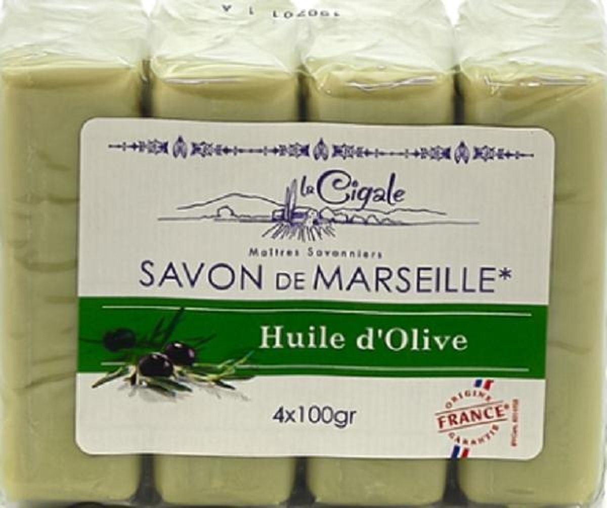La Cigale Savon de Marseille olijvenzeep met Glycerine - 4x100g