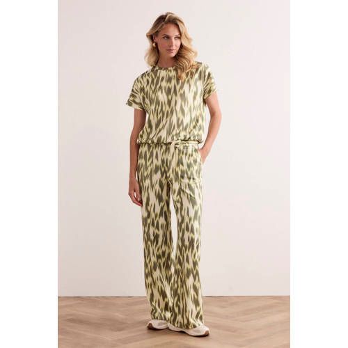 Tramontana Straight High Waist Broek Groen