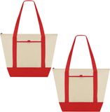 Merkloos Koeltas Breezy - 2x - rood - boodschappen - 14 liter - 45 x 34 x 15 cm - shopper model