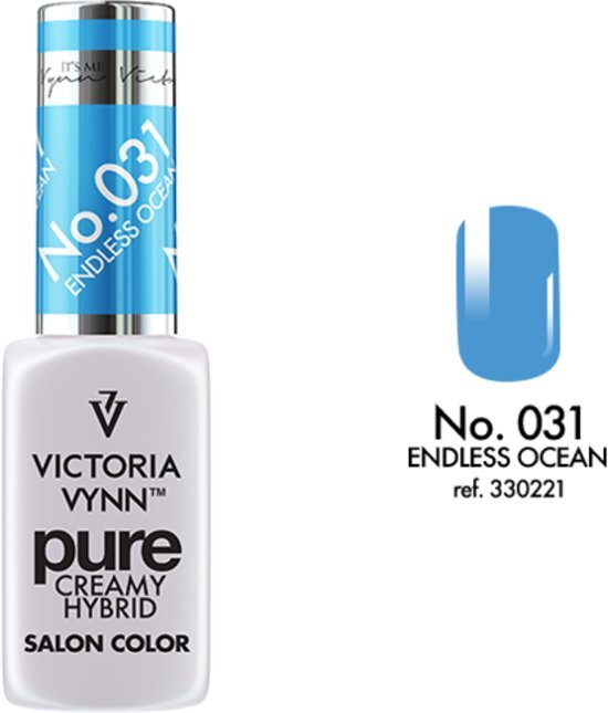 VICTORIA VYNNâ„¢ Gel Nagellak - Gel Polish - Pure Creamy Hybrid - 8 ml - Endless Ocean - 031 - Blauw