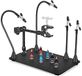 Magnetische helpende handen derde hand soldeerwerkstation | Extra grote en zware bodemplaat | Flexibele armen | 360 Heteluchtpistoolhouder