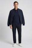 Baileys Heren Poloshirt Katoenmix Korte Mouwen Borstzak Navy 615279-69