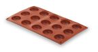 Lacor 66801 15-holtes halfronde siliconen mal