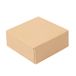 50 Thepack 50 stuks sushi-verpakkingen, 220 g/m², 10 x 10 x 4 cm, bruin, gegolfd nano-microkarton