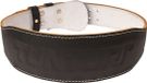 Tunturi Ceinture de musculation - Ceinture de fitness - Ceinture de powerlifting - 110cm - Cuir - Noir