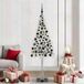 vidaXL Kerstboom met 300 LED, Standaard, Wit, 180 cm, PE en Staal