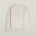 G-STAR 3D biker r knit Heren Trui - whitebait/dk brick