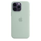 Apple iPhone 14 Pro Max Hoesje - Succulent Groen - Silicone/Microvezel