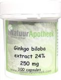 Natuurapotheek Ginkgo biloba 24% 250mg 100 Capsules