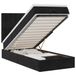 vidaXL lit plateforme avec matelas 90x200cm velours noir