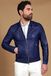 D'Arienzo Blouson cuir naturel bleuet veste moto cuir aspect lisse, Taille 44/XS, Couleur Bluette