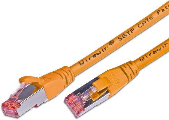 Wirewin S/FTP CAT6 25m netwerkkabel Oranje