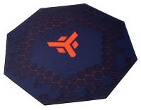 Itek ITDGAMDRYA01 Gaming Stoelmat - Zwart/Rood - 1200 x 1200 mm